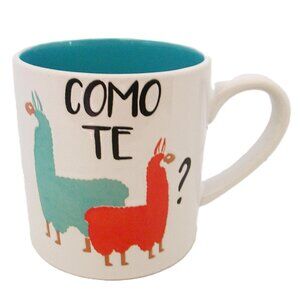 Como Te? (How are you) Llamas,Coffee,Tea,Soup,Latte Large Mug Baum